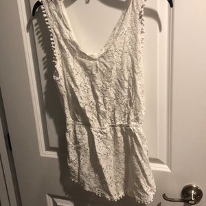 white romper/coverup